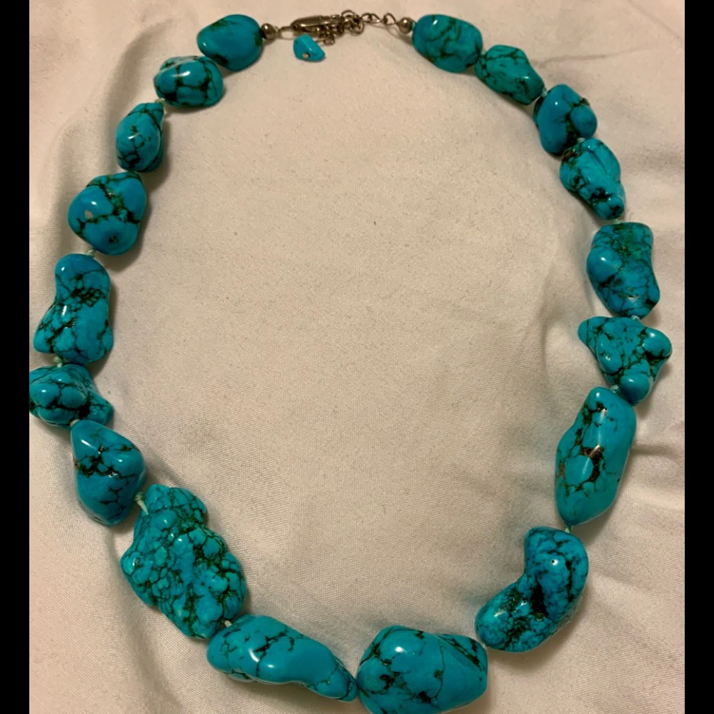 Turquoise statement necklace